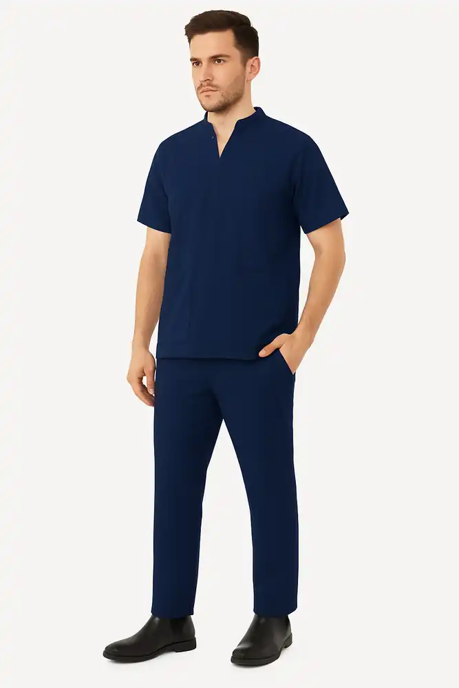 Mandarin Neck Mens Scrub